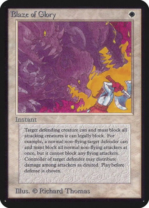 Blaze of Glory [Alpha Edition] - MTG Single