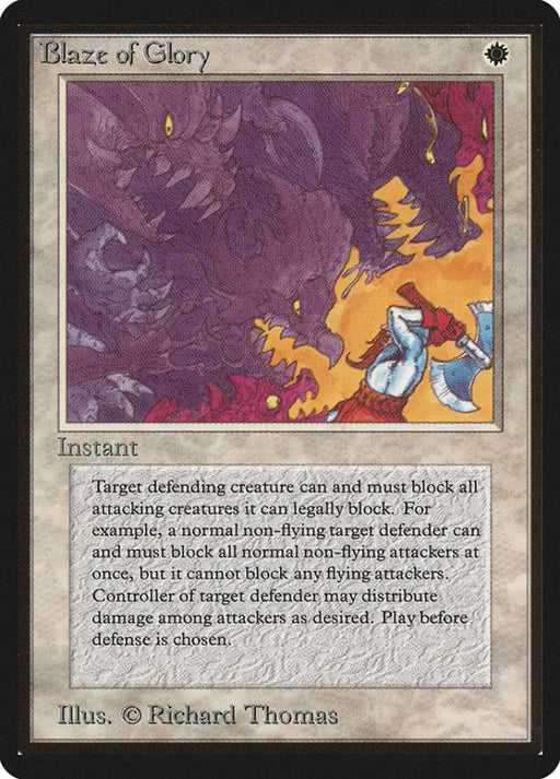 Blaze of Glory [Beta Edition] - MTG Single