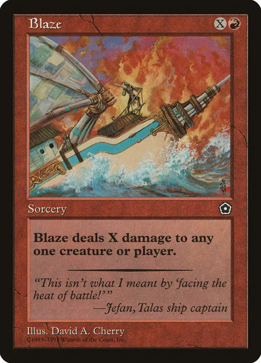 Blaze [Portal Second Age] - MTG Single