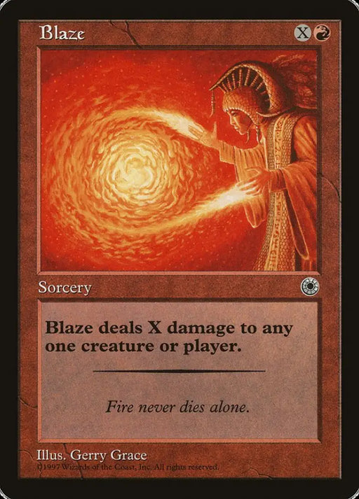 Blaze (With Flavor Text) [Portal] - MTG Single