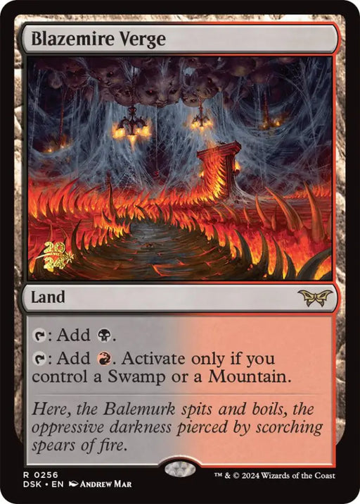 Blazemire Verge [Duskmourn: House of Horror Prerelease Promos] - MTG Single