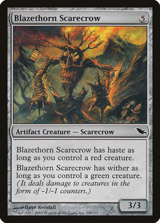 Blazethorn Scarecrow [Shadowmoor] - MTG Single