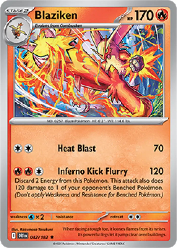 Blaziken (042/182) [SV10: Destined Rivals] - Pokemon Single