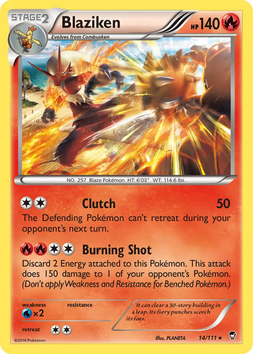 Blaziken (14/111) [XY: Furious Fists] - Pokemon Single