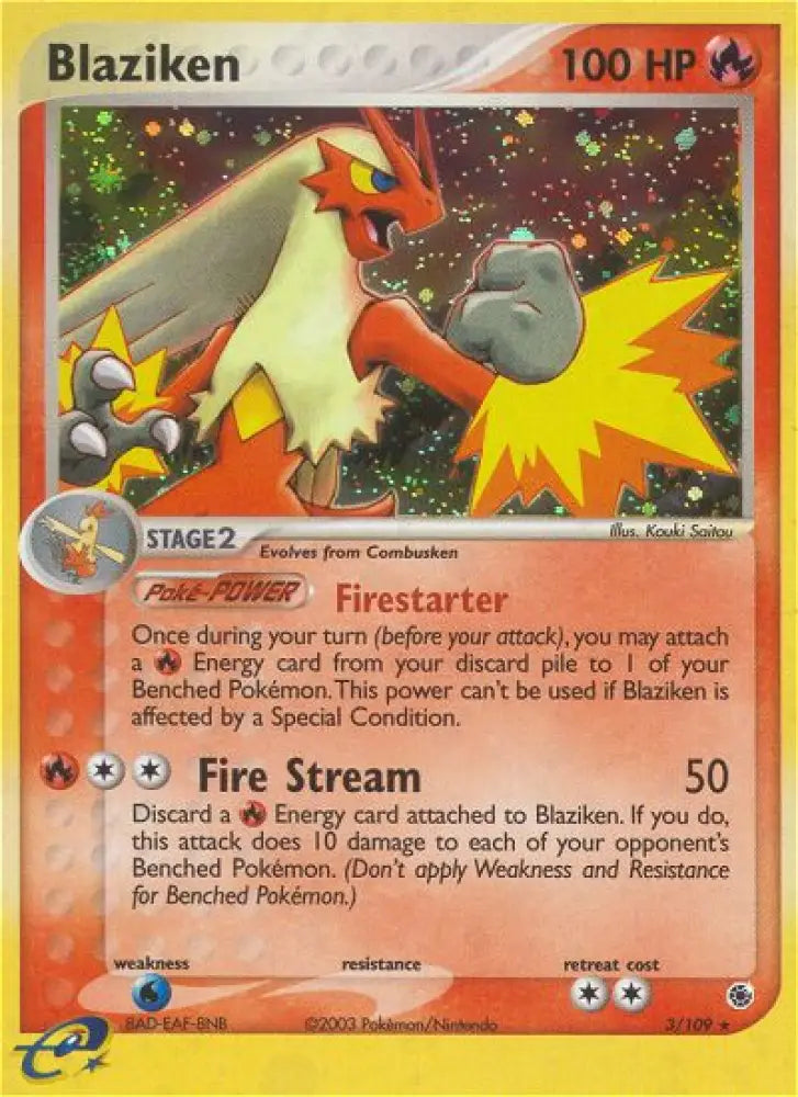 Blaziken (3/109) [EX: Ruby & Sapphire] - Pokemon Single