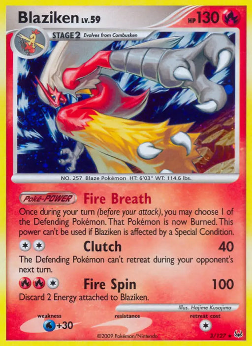 Blaziken (3/127) [Platinum: Base Set] - Pokemon Single
