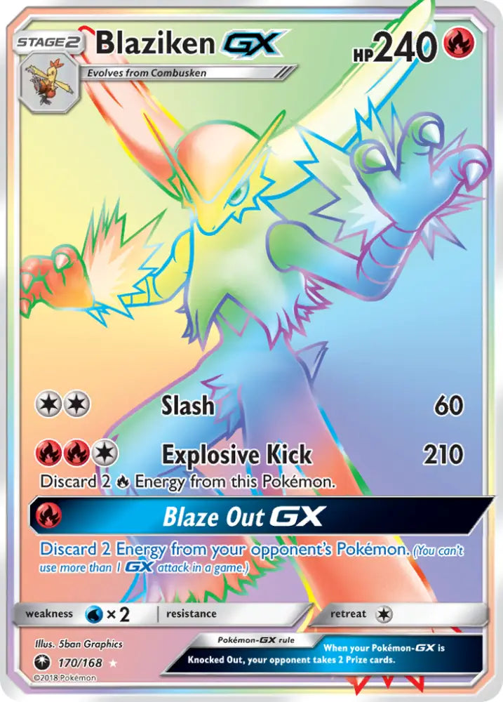 Blaziken GX (170/168) [Sun & Moon: Celestial Storm] - Pokemon Single