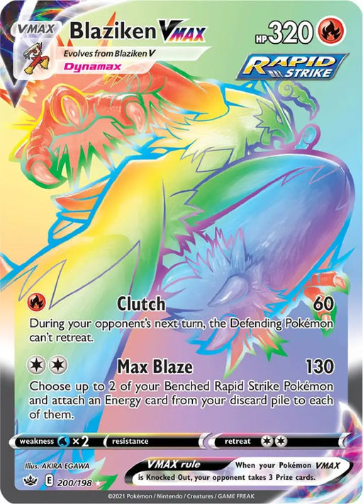 Blaziken VMAX (200/198) [Sword & Shield: Chilling Reign] - Pokemon Single