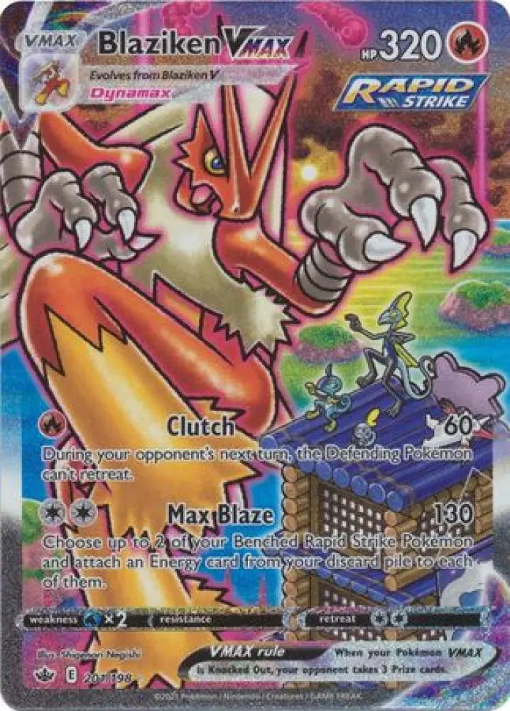 Blaziken VMAX (201/198) [Sword & Shield: Chilling Reign] - Pokemon Single