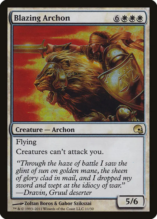 Blazing Archon [Premium Deck Series: Graveborn] - MTG Single