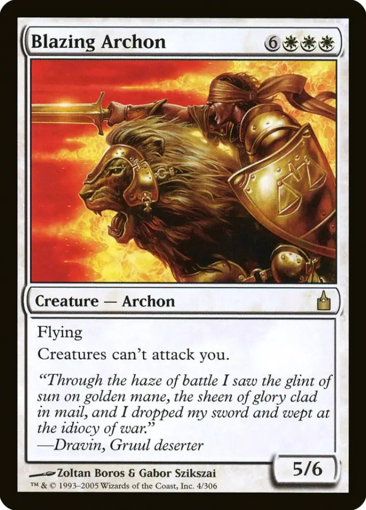 Blazing Archon [Ravnica: City of Guilds] - MTG Single
