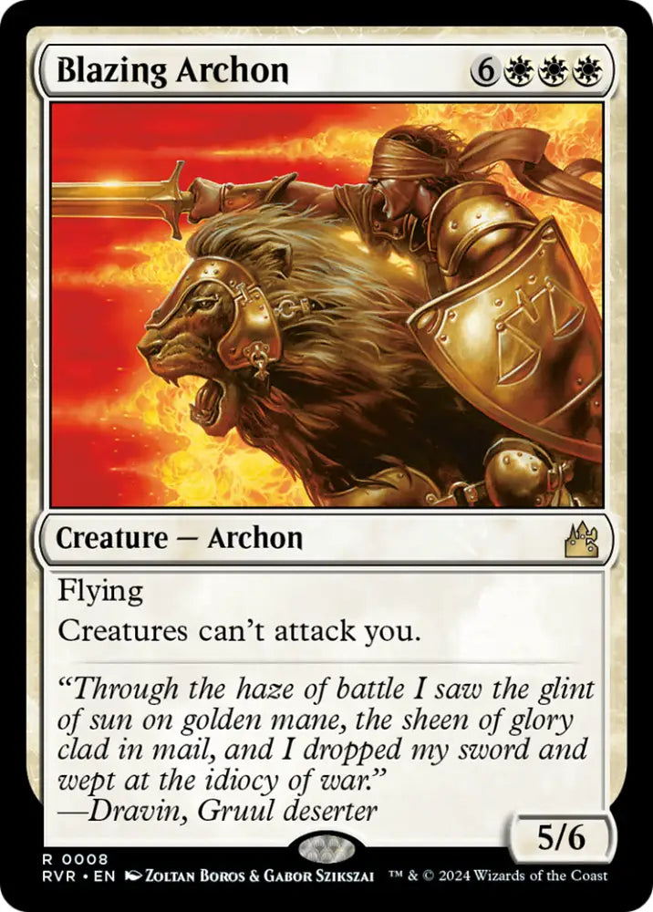 Blazing Archon [Ravnica Remastered] - MTG Single