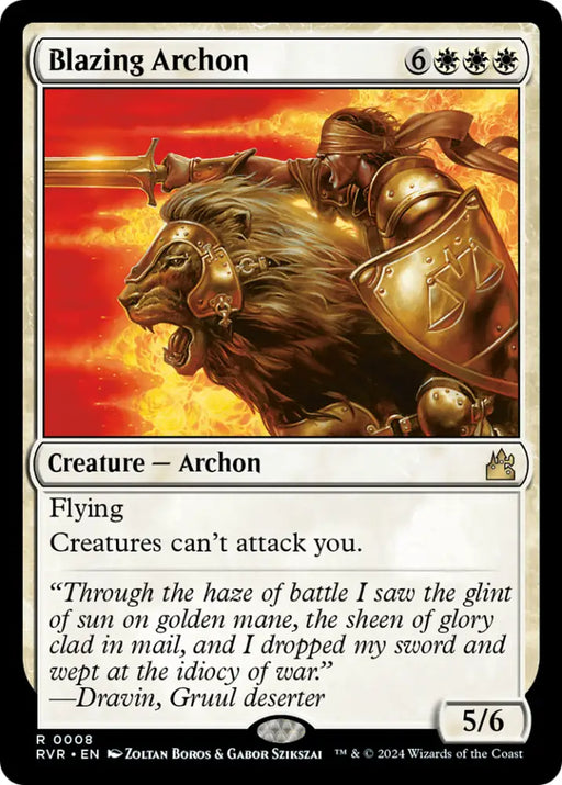 Blazing Archon [Ravnica Remastered] - MTG Single