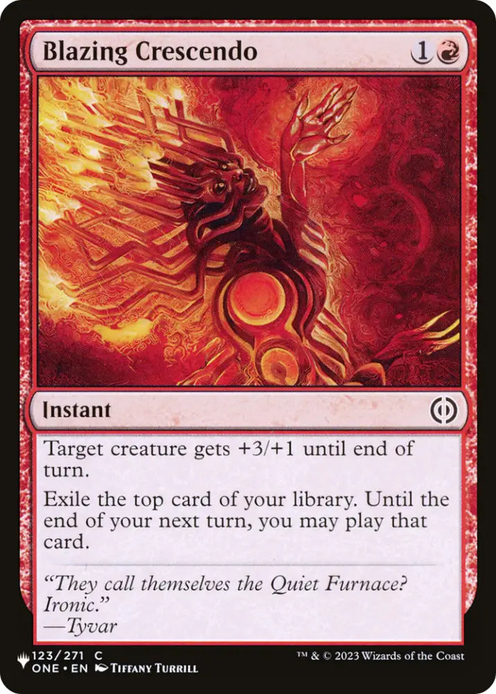 Blazing Crescendo [The List] - MTG Single