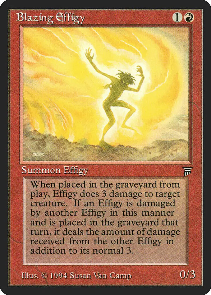 Blazing Effigy [Legends] - MTG Single