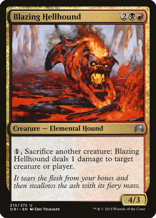 Blazing Hellhound [Magic Origins] - MTG Single