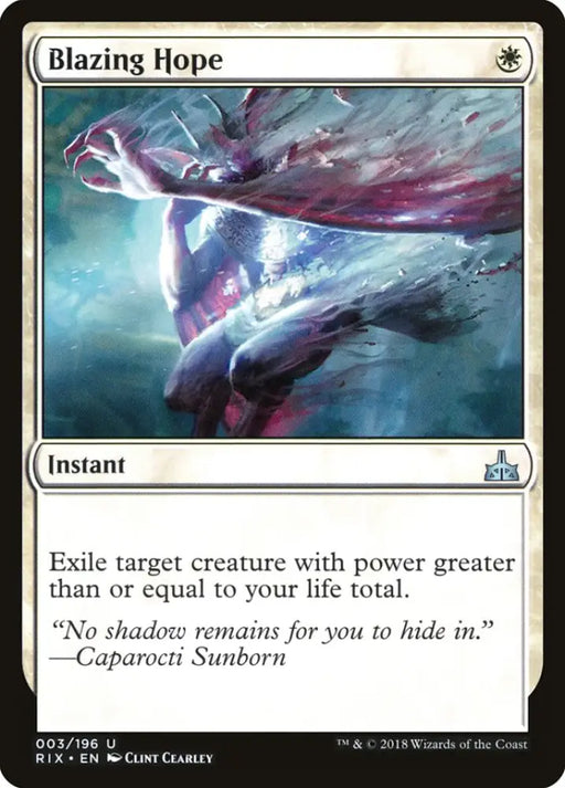 Blazing Hope [Rivals of Ixalan] - MTG Single