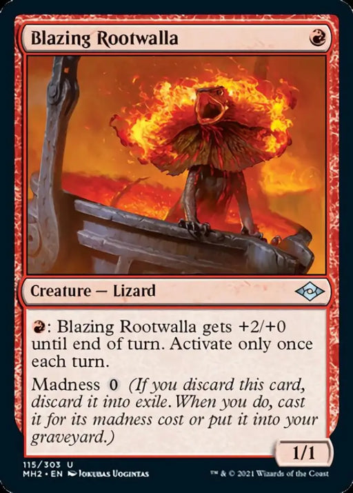 Blazing Rootwalla [Modern Horizons 2] - MTG Single