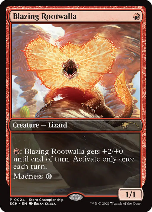 Blazing Rootwalla [World Championship 2024] - MTG Single