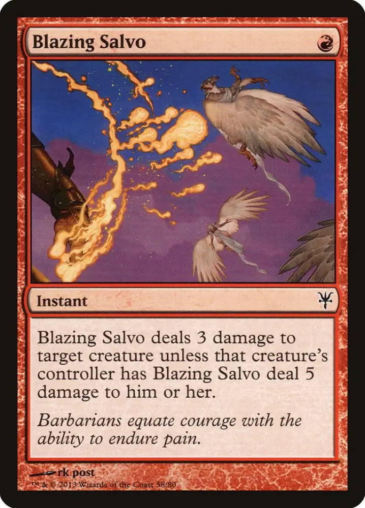 Blazing Salvo [Duel Decks: Sorin vs. Tibalt] - MTG Single