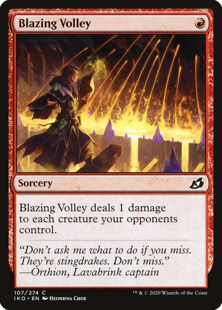 Blazing Volley [Ikoria: Lair of Behemoths] - MTG Single