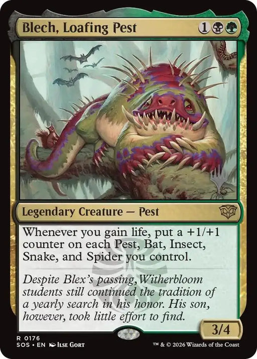 Blech, Loafing Pest (176) [Secrets of Strixhaven Promos]