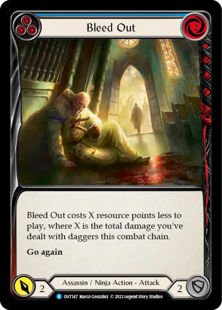 Bleed Out (Blue) [Outsiders] Rainbow Foil - Flesh And Blood Single