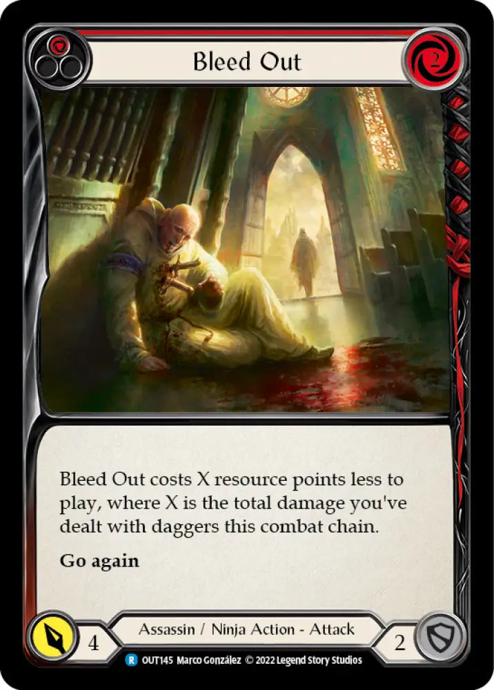 Bleed Out (Red) [Outsiders] - Flesh And Blood Single