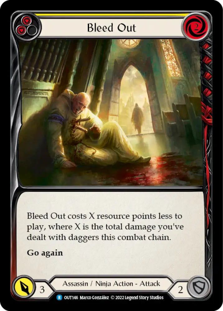 Bleed Out (Yellow) [Outsiders] - Flesh And Blood Single
