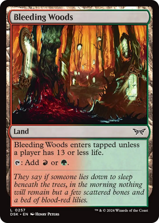 Bleeding Woods [Duskmourn: House of Horror] - MTG Single
