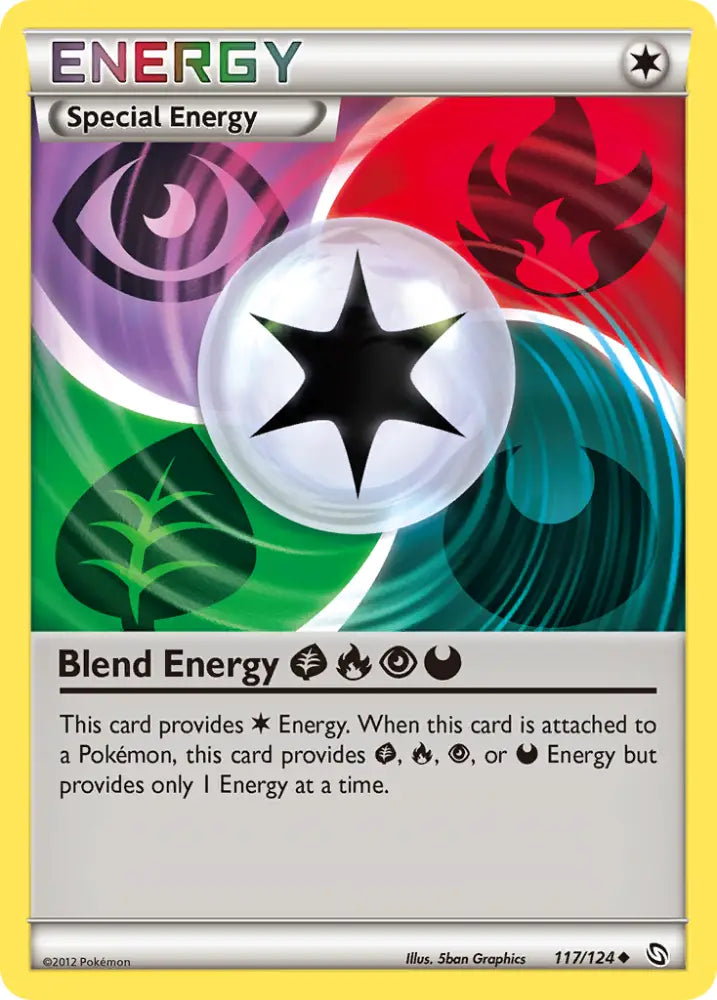 Blend Energy GrassFirePsychicDarkness (117/124) [Black & White: Dragons Exalted] - Pokemon Single