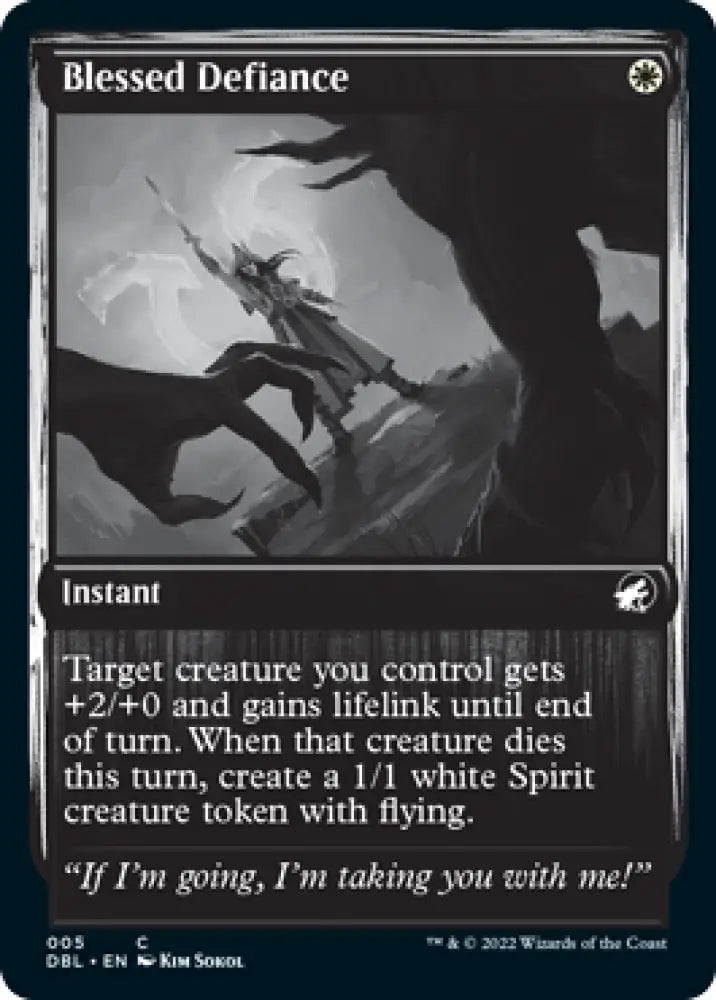 Blessed Defiance [Innistrad: Double Feature] - MTG Single