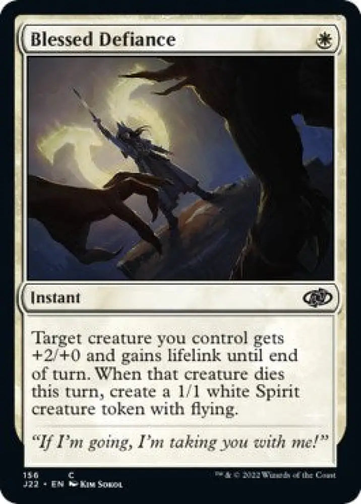 Blessed Defiance [Jumpstart 2022] - MTG Single