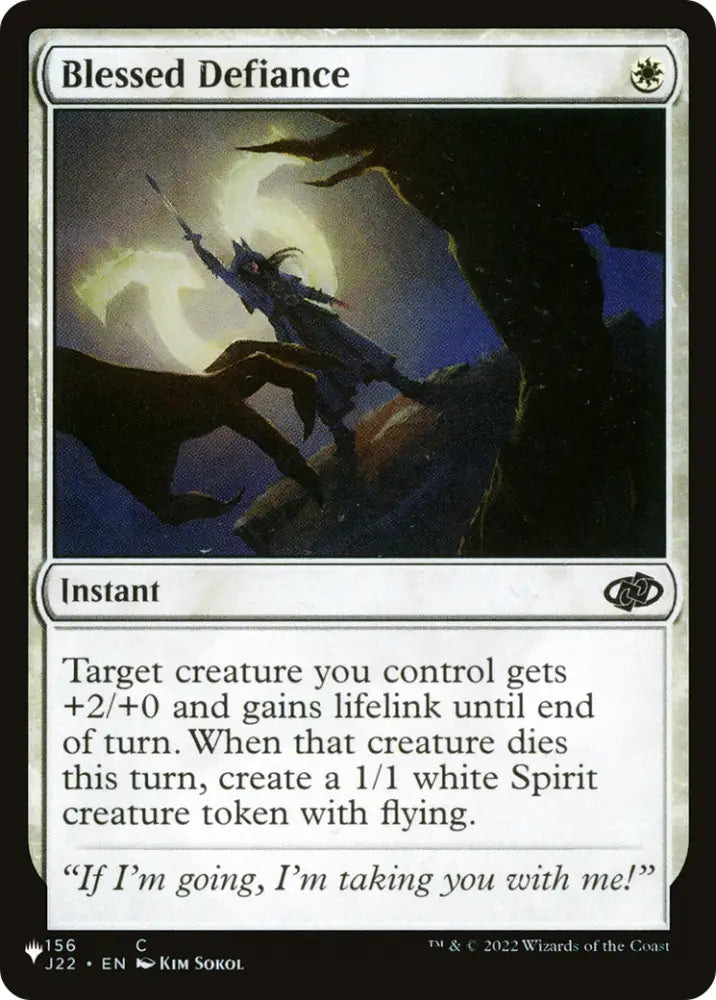 Blessed Defiance [The List] - MTG Single