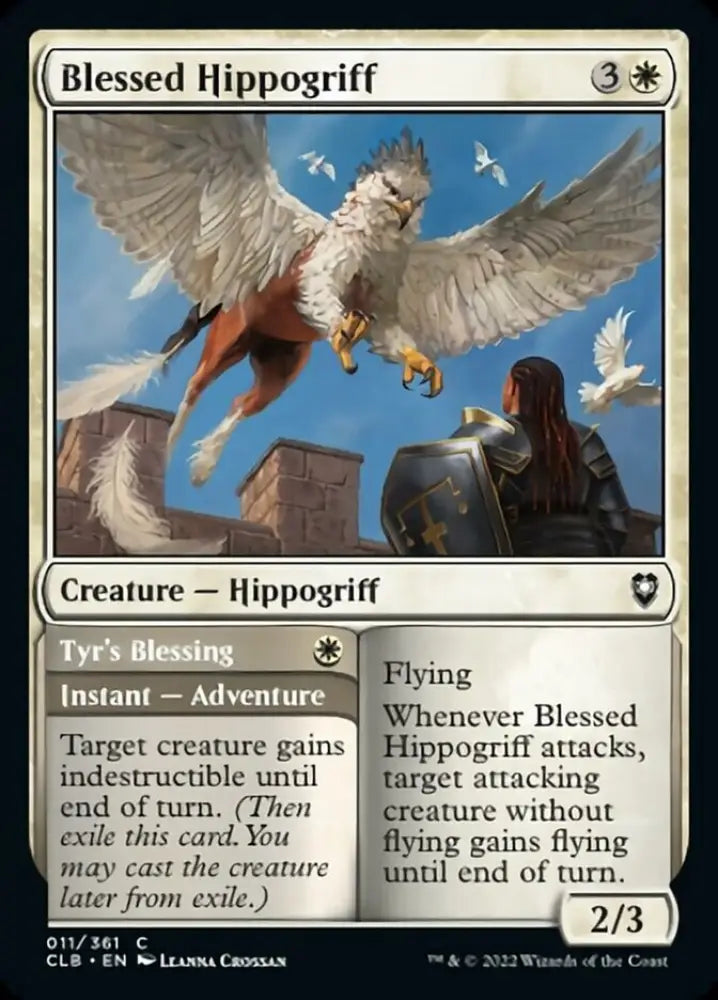 Blessed Hippogriff // Tyr’s Blessing [Commander Legends: Battle for Baldur’s Gate] - MTG Single