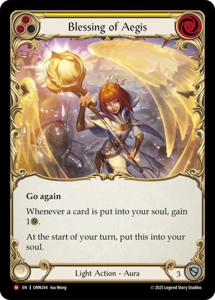 Blessing Of Aegis (Yellow) (OMN244) [Omens of the Third Age]