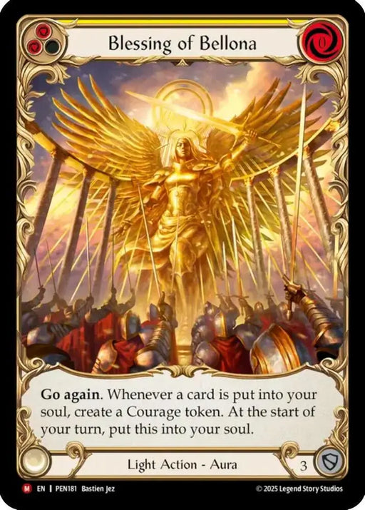 Blessing Of Bellona (Yellow) (Extended Art) (PEN181) [Compendium of Rathe]