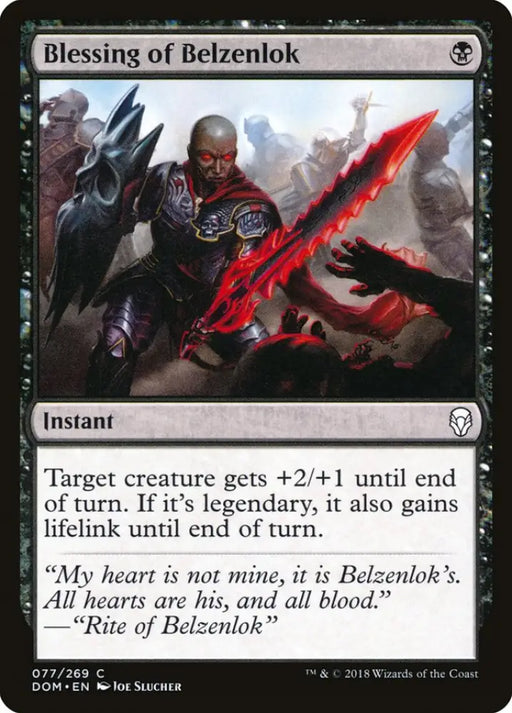 Blessing of Belzenlok [Dominaria] - MTG Single