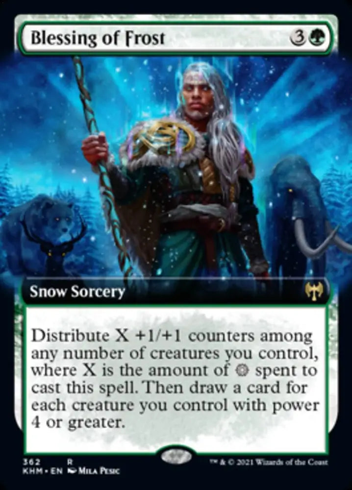 Blessing of Frost (Extended Art) [Kaldheim] - MTG Single