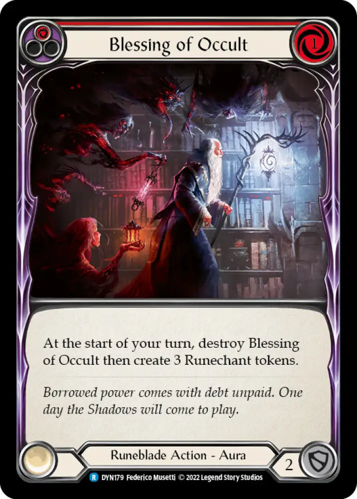Blessing of Occult (Red) [Dynasty] - Flesh And Blood Single