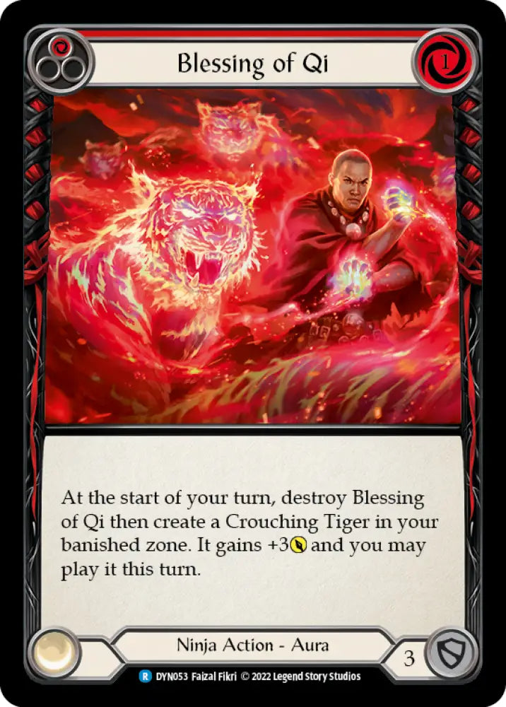 Blessing of Qi (Red) [Dynasty] Rainbow Foil - Flesh And Blood Single
