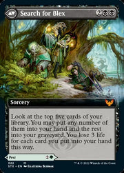 Blex Vexing Pest // Search for Blex (Extended Art) [Strixhaven: School of Mages] - MTG Single