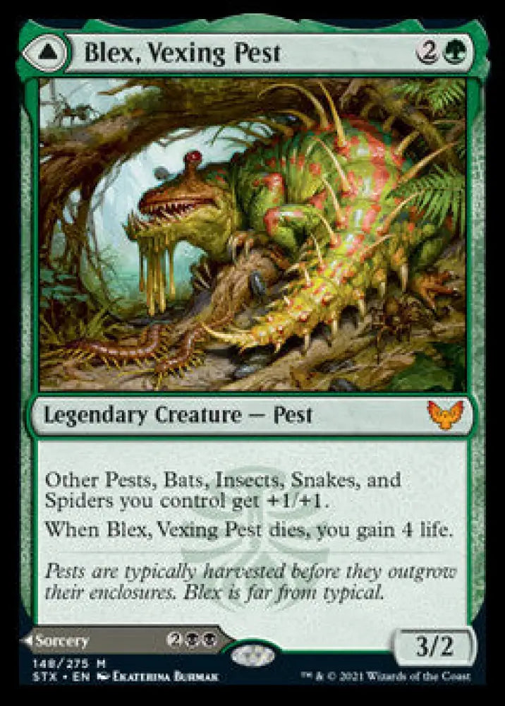 Blex Vexing Pest // Search for Blex [Strixhaven: School of Mages] - MTG Single