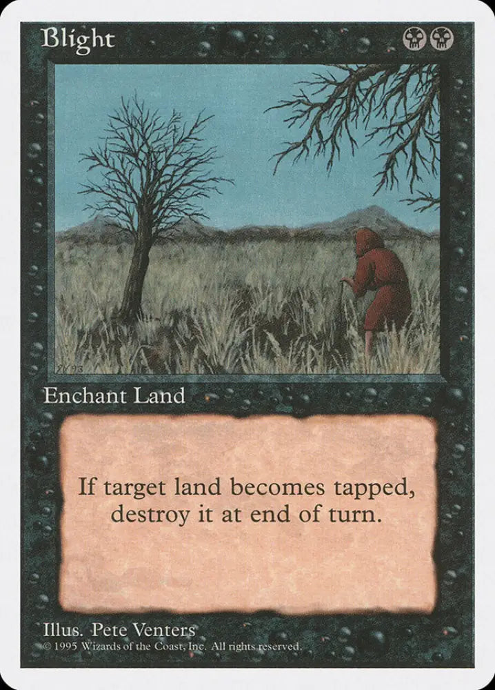 Blight [Fourth Edition] - MTG Single