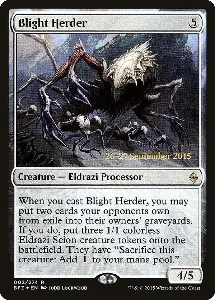 Blight Herder [Battle for Zendikar Prerelease Promos] - MTG Single