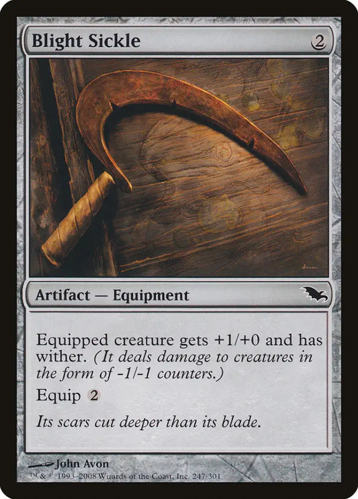 Blight Sickle [Shadowmoor] - MTG Single