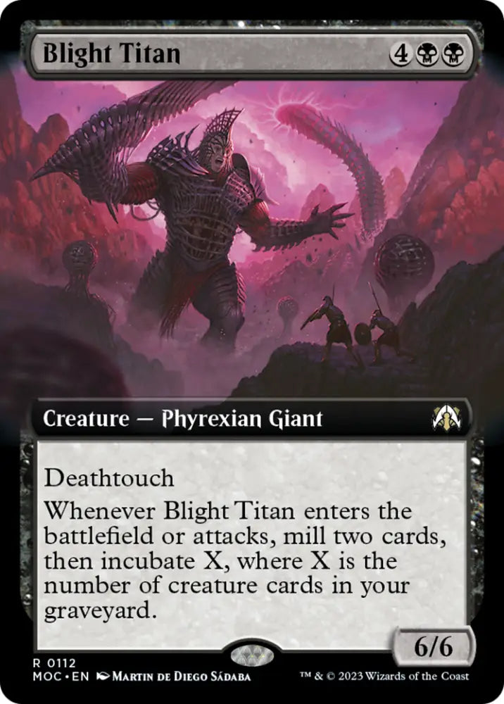Blight Titan (Extended Art) [March of the Machine Commander] - MTG Single