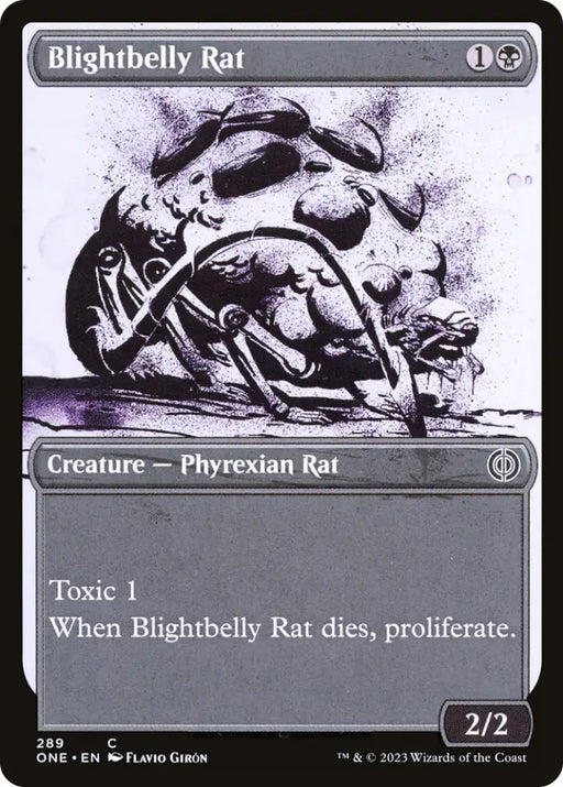Blightbelly Rat (Showcase Ichor) [Phyrexia: All Will Be One] - MTG Single
