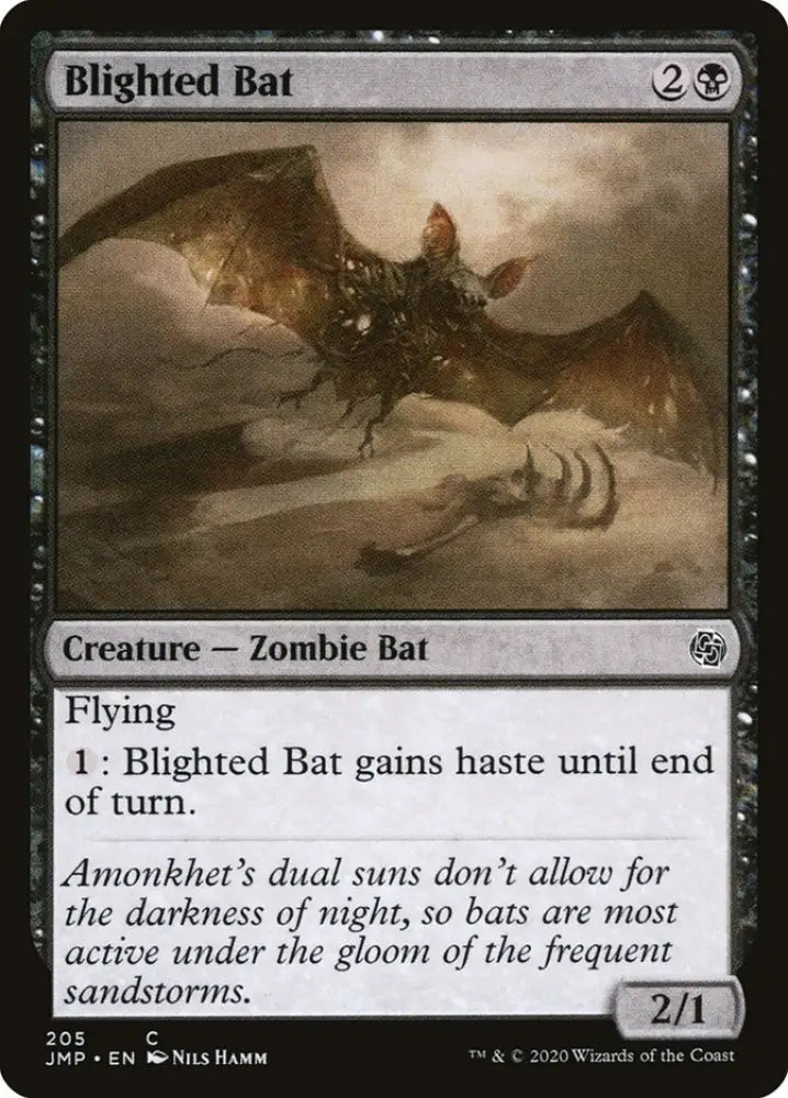 Blighted Bat [Jumpstart] - MTG Single