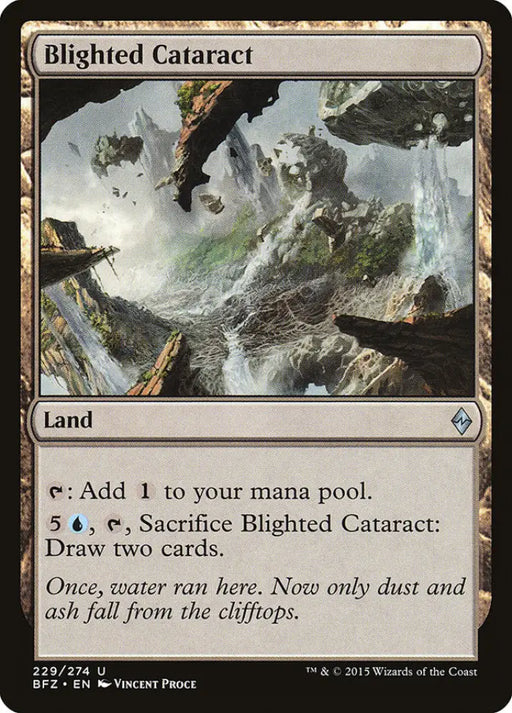 Blighted Cataract [Battle for Zendikar] - MTG Single